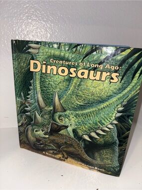 National Geographic Dinosaurs Pop-Up Book Creatures of Long Ago 1988 Interactive